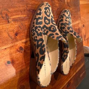 Lucky Brand Leopard Slides
